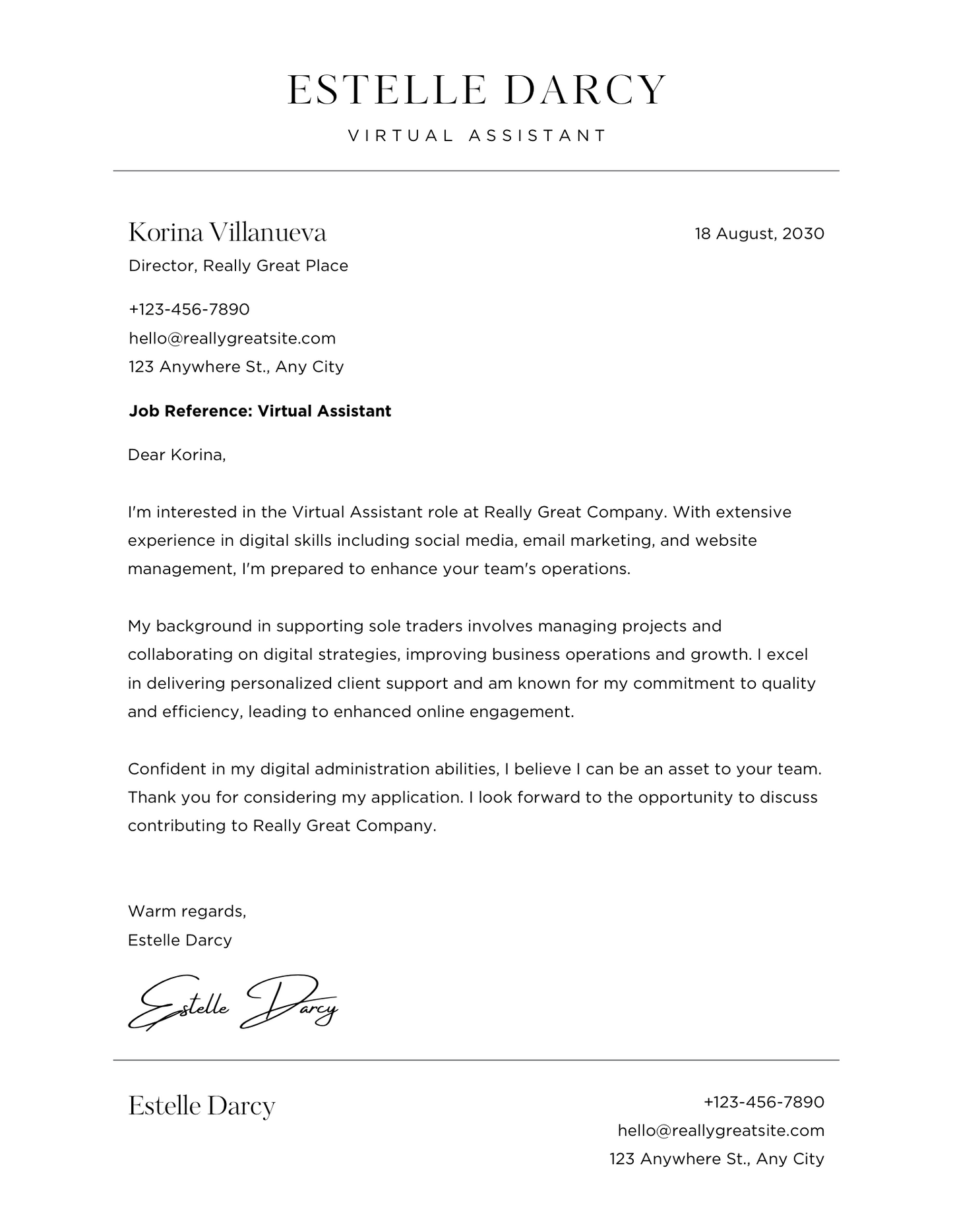 Cover Letter Services