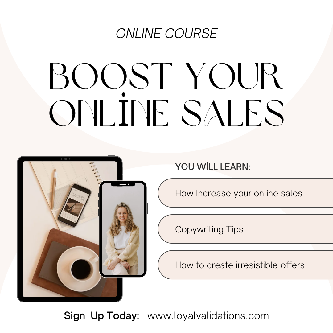 Boost Your Online Sales Online Course