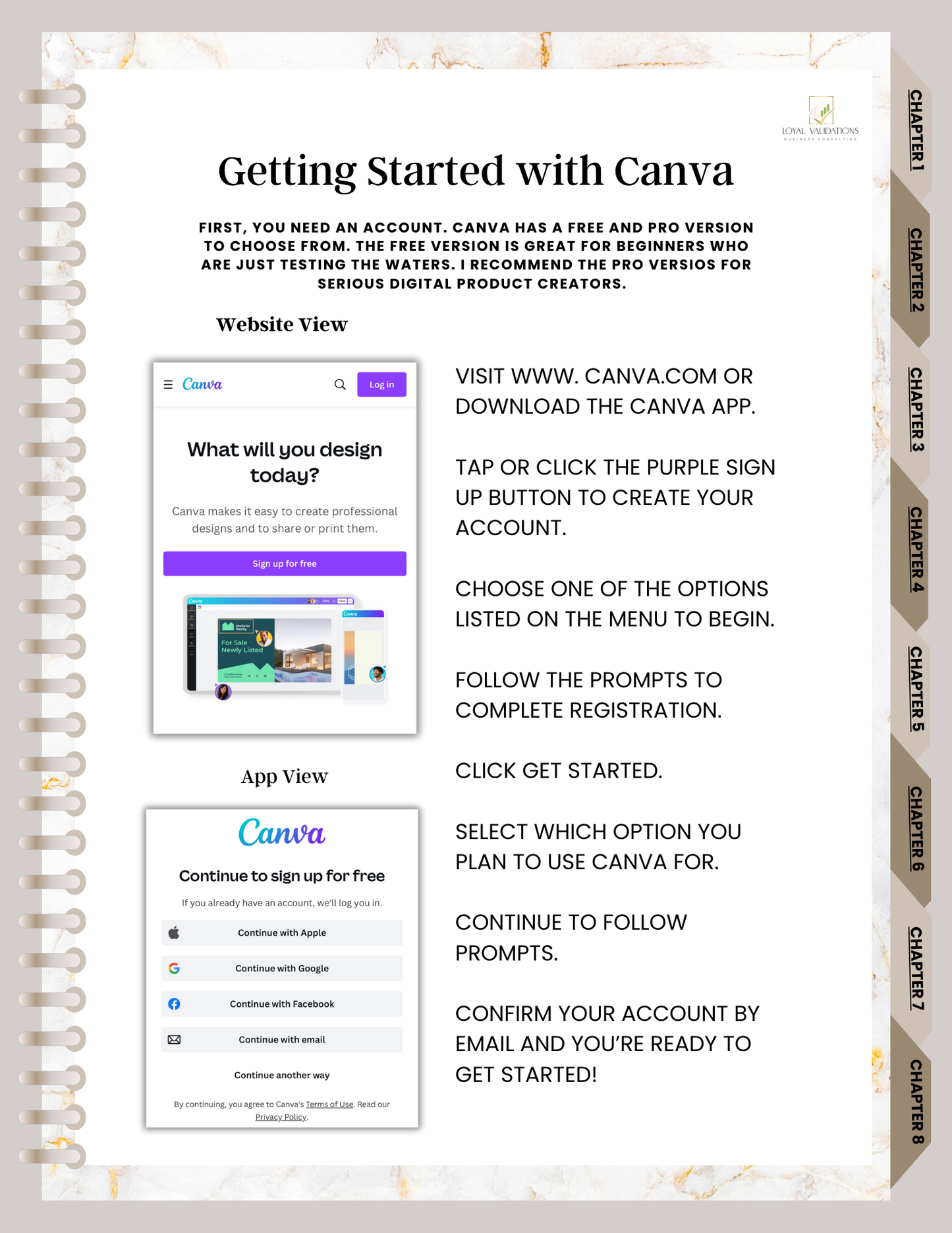 Canva Crash Course (Beginners Guide) E-Book